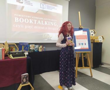 Powiatowy Konkurs Czytelniczy „Booktalking, czyli pięć minut o książce”